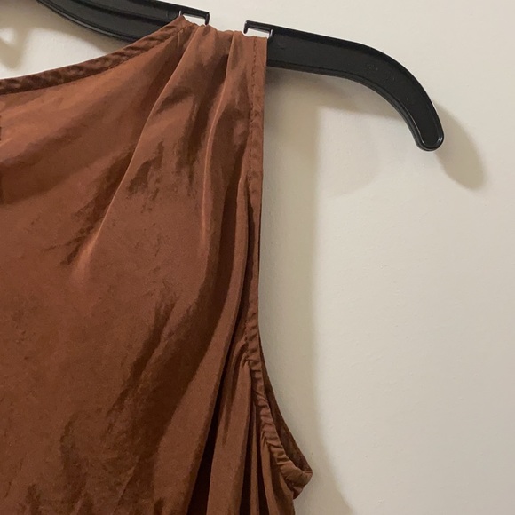 Odille Cupro sleeveless Copper color Shirt - Picture 7 of 9